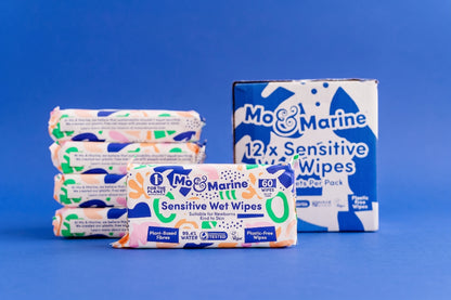 Mo & Marine Plastic-Free Sensitive Baby Wipes Pack
